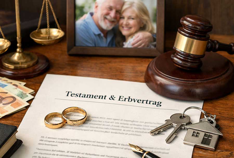 Erbrecht von Ehegatten (KI-generiert)